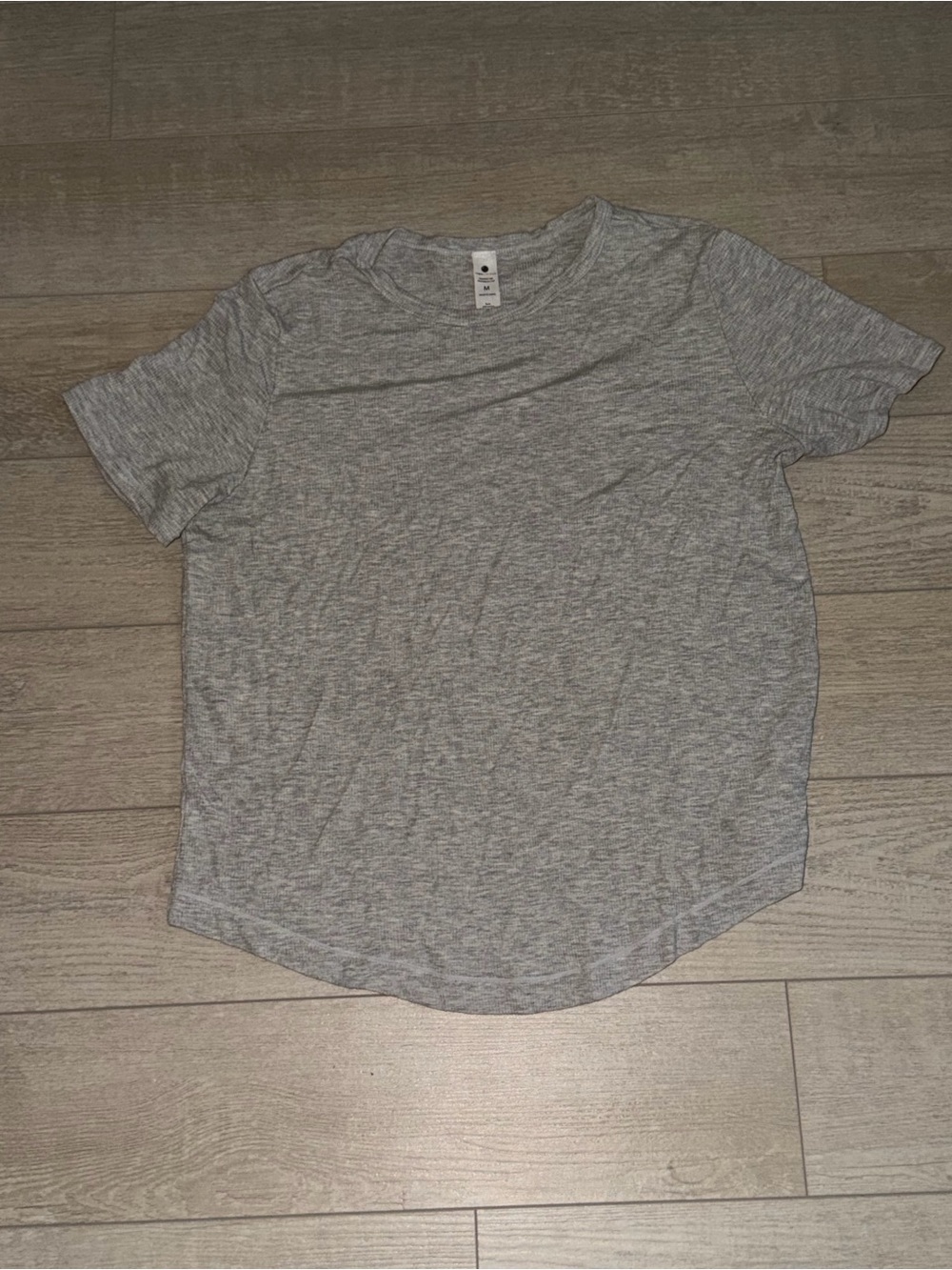 Yogalicious Heather Gray Crewneck Short Sleeve Tee